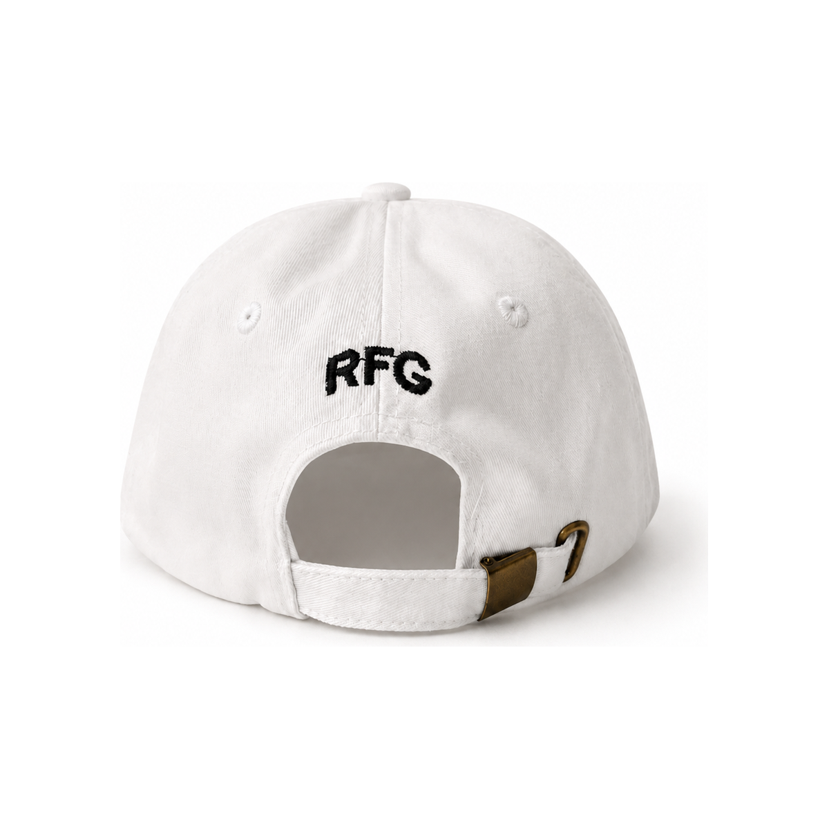 Relentless For God Dad Hat — White — Back
