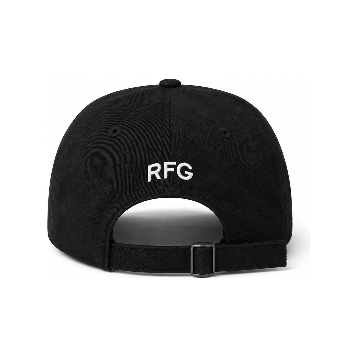 Relentless For God Dad Hat — Black — Back